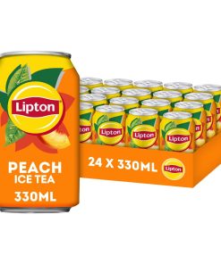 Lipton Ice Tea Peach blikjes tray