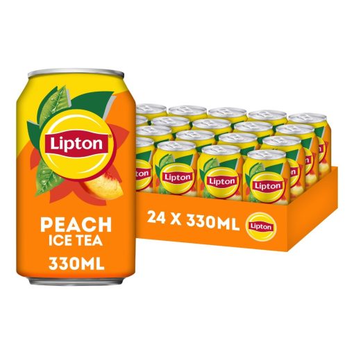 Lipton Ice Tea Peach blikjes tray