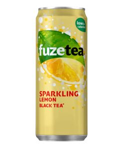Fuze Tea Sparkling Black tea Blikjes 33cl