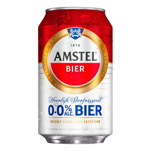Amstel 0.0 Alcoholvrij Bier Blikjes 33cl Tray