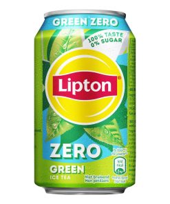 lipton zero green ice tea 33cl blikjes tray 24 stuks suikervrij kopen