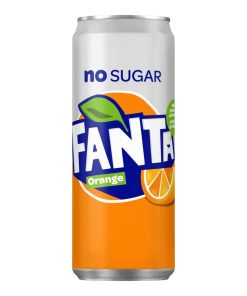 fanta orange zero blikjes 33cl tray 24 stuks suikervrij frisdrank kopen