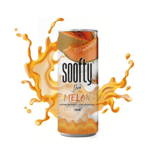 Soofty Drink Melon Blikjes Tray 24x33cl