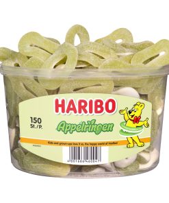 haribo schuimsnoep appelringen snoepjes silo emmer 150 stuks kopen