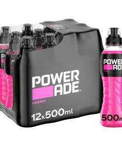 Powerade Cherry Flesjes 50cl Sportdrank Tray